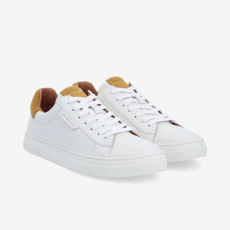 SPARKLE SNEAKER M - NAPPA/SUEDE - BLANC/JAUNE
